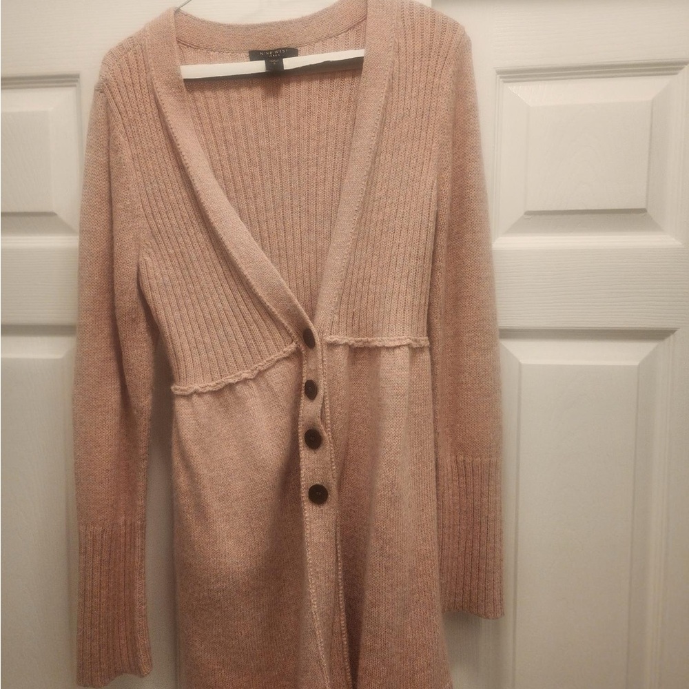 Nine West Blush Button-Up Cardigan